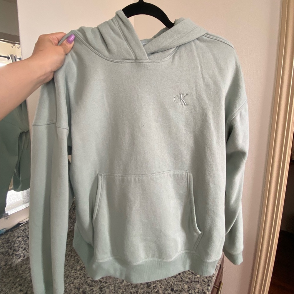 Sage green Calvin Klein hoodie